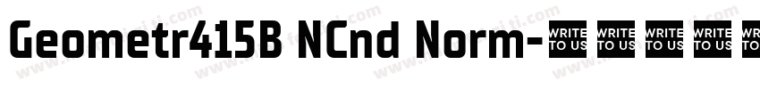 Geometr415B NCnd Norm字体转换